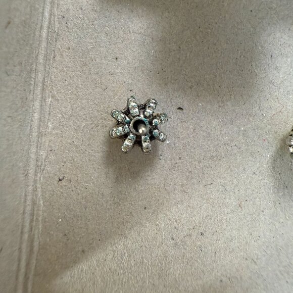 Juicy Couture Heart-Shaped Rhinestone Paved Stud Earrings Gold & Silver-Tone - Picture 7 of 11